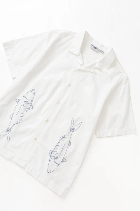 Service Works SW221 Mackerel Shirt In Off-White