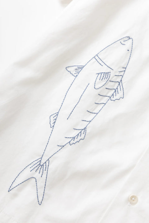 Service Works SW221 Mackerel Shirt In Off-White