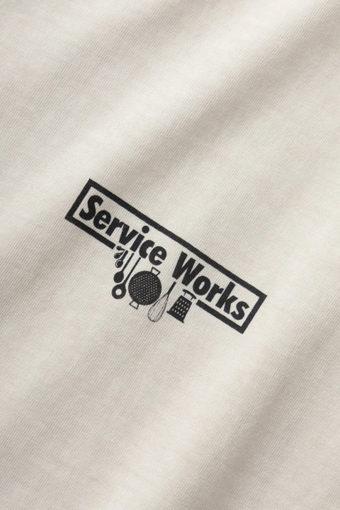 Service Works SW232 Pigment Dyed Trademark Tee In Natural
