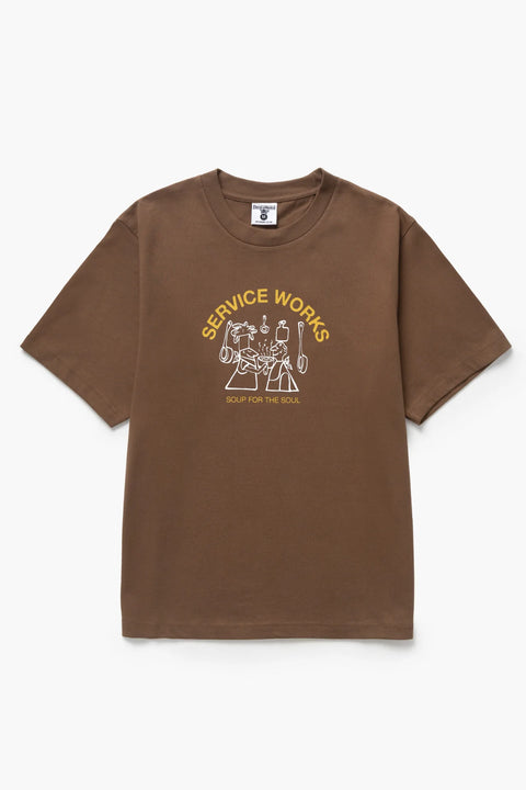 Service Works SW272 Soup For The Soul Tee In Bark