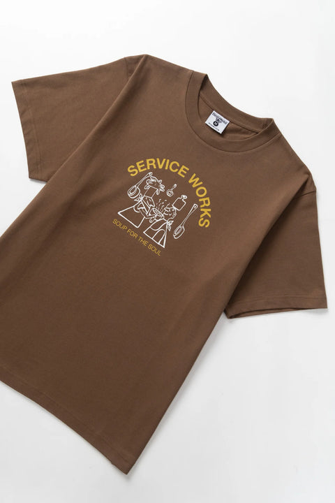 Service Works SW272 Soup For The Soul Tee In Bark