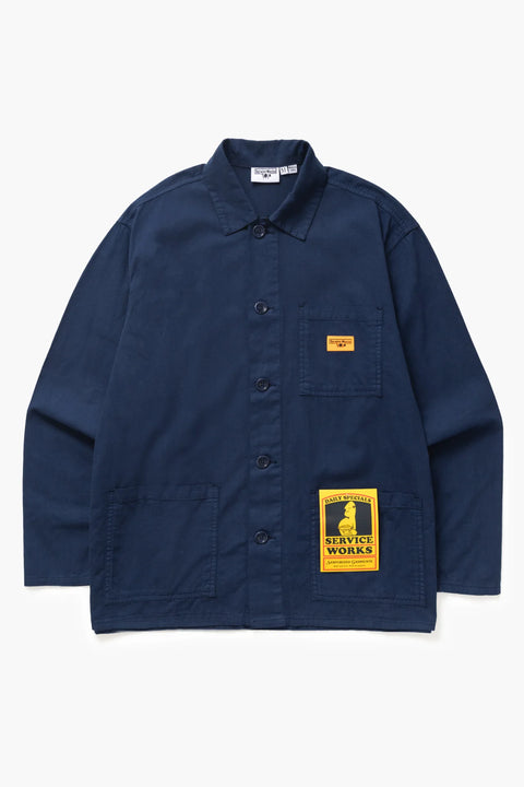 Service Works SW299 Twill Chore Shirt In Dark Navy