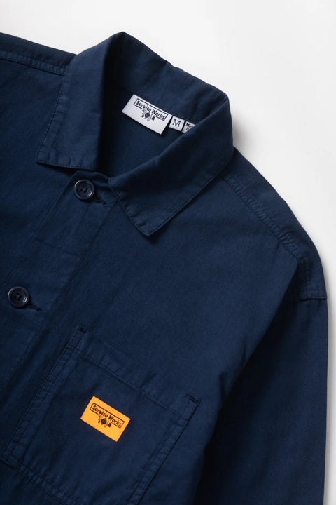 Service Works SW299 Twill Chore Shirt In Dark Navy