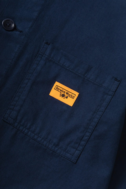 Service Works SW299 Twill Chore Shirt In Dark Navy
