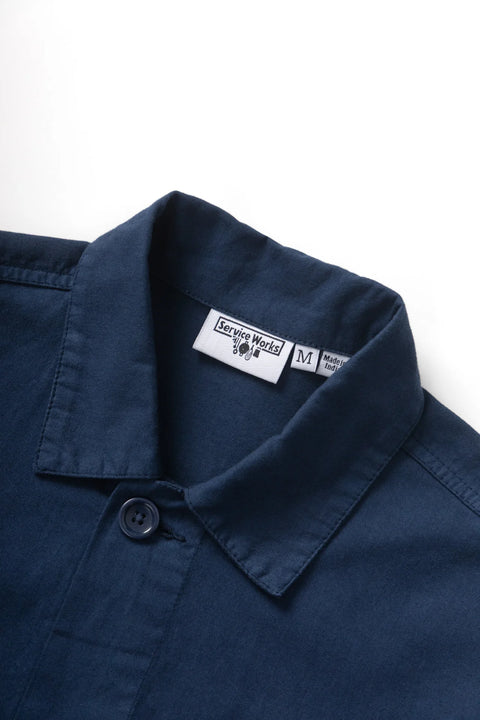 Service Works SW299 Twill Chore Shirt In Dark Navy