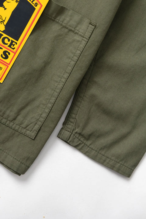 Service Works SW299 Twill Chore Shirt In Olive