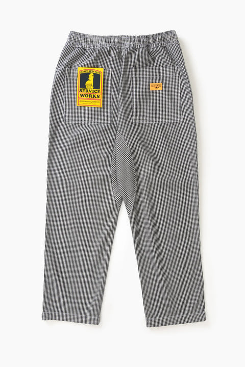 Service Works SW329 House Gingham Chef Pants In Black