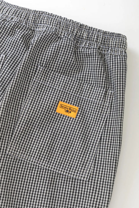 Service Works SW329 House Gingham Chef Pants In Black