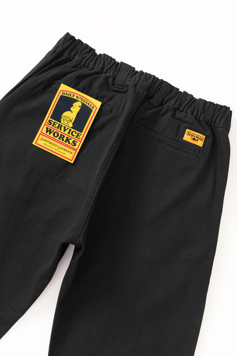 Service Works SW334 Twill Waiter Pants In Black