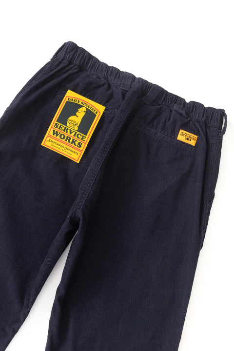 Service Works SW335 Fine Cord Waiter Pants In Dark Navy