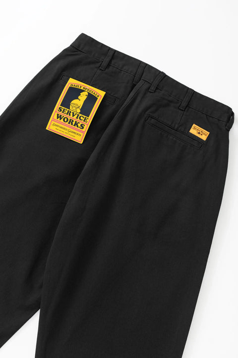 Service Works SW336 Twill Part Timer Pants In Black