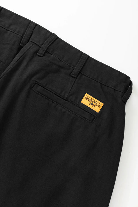 Service Works SW336 Twill Part Timer Pants In Black