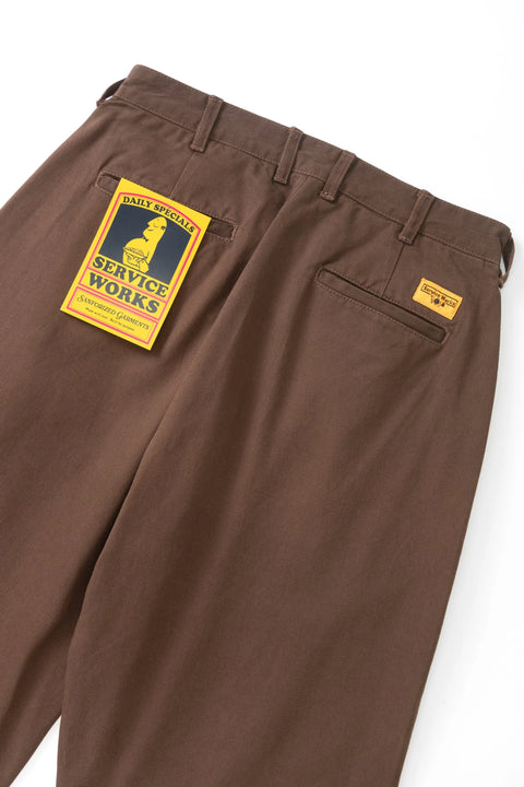 Service Works SW336 Twill Part-Timer Pants In Brown