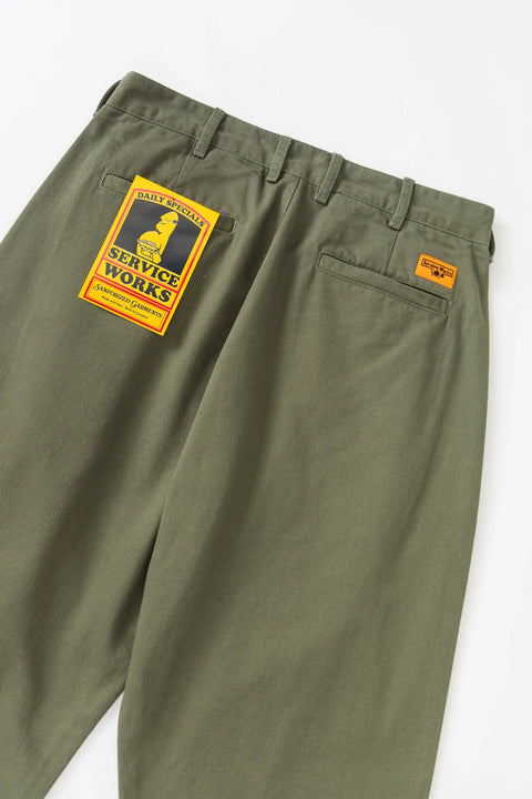 Service Works SW336 Twill Part-Timer Pants In Olive