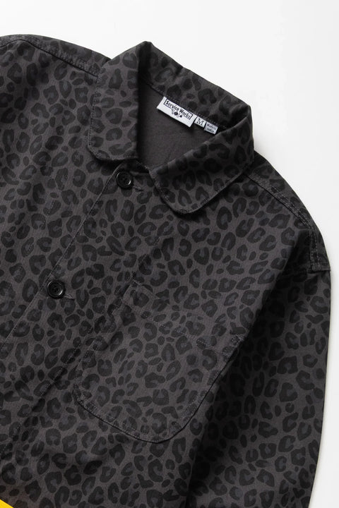 Service Works SW344 Patterned Easy Chef Shirt In Black Leopard