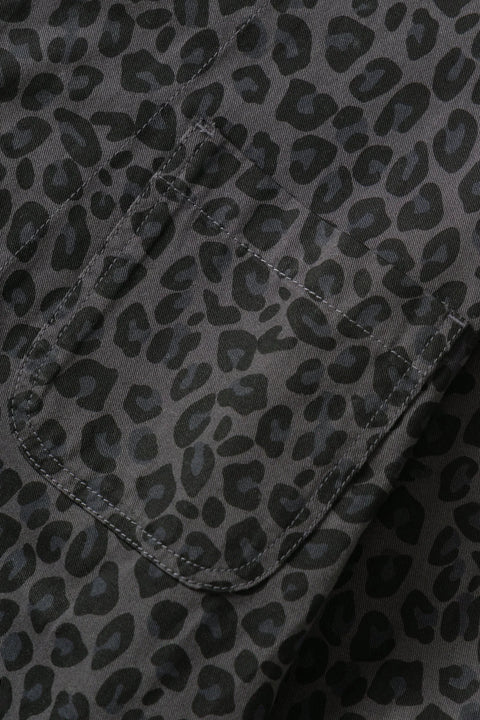 Service Works SW344 Patterned Easy Chef Shirt In Black Leopard
