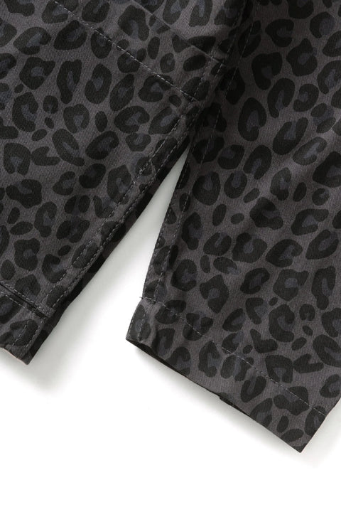 Service Works SW344 Patterned Easy Chef Shirt In Black Leopard