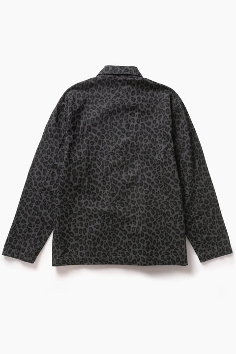 Service Works SW344 Patterned Easy Chef Shirt In Black Leopard