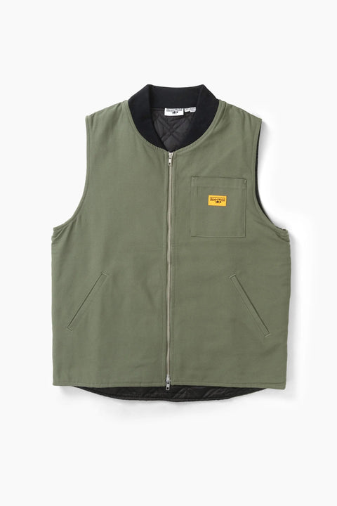 Service Works SW345 Canvas Work Vest In Olive