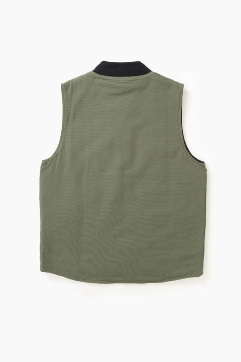 Service Works SW345 Canvas Work Vest In Olive