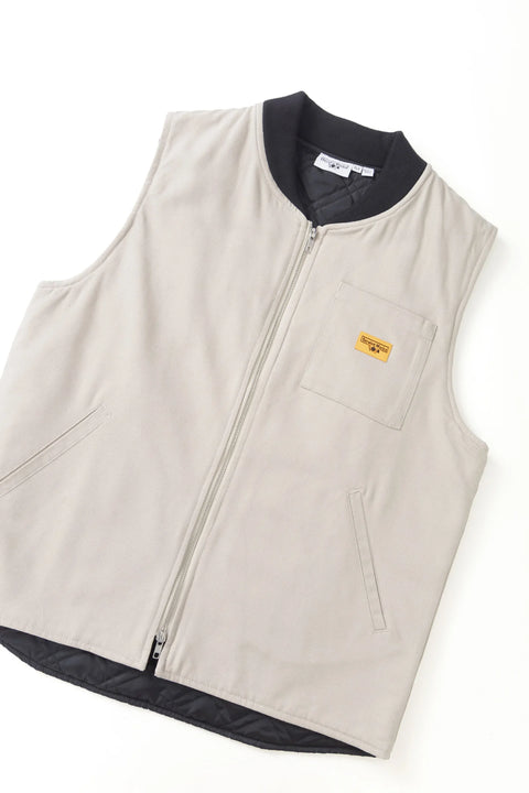 Service Works SW345 Canvas Work Vest In Stone