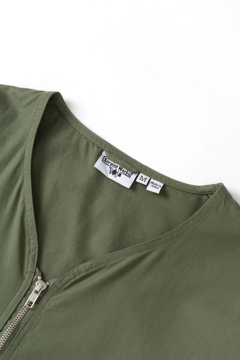 Service Works SW347 Tech Twill Gardening Liner In Olive