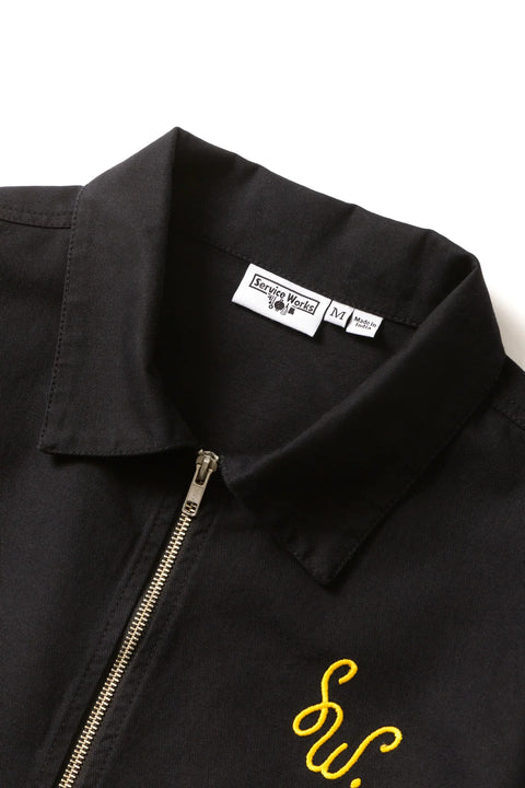 Service Works SW349 Dove Work Jacket In Black