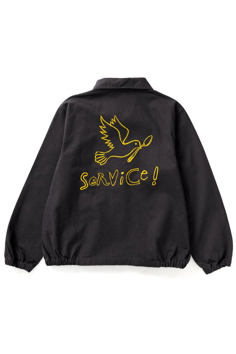 Service Works SW349 Dove Work Jacket In Black