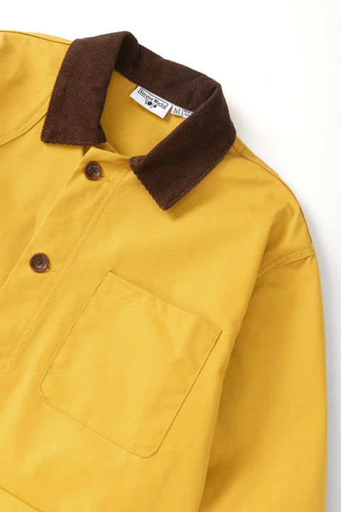 Service Works SW353 Waxed Barn Coat In Ochre