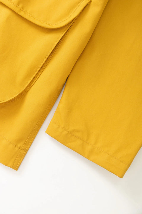 Service Works SW353 Waxed Barn Coat In Ochre