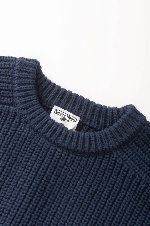 Service Works SW359 Artichoke Chunky Knit In Navy