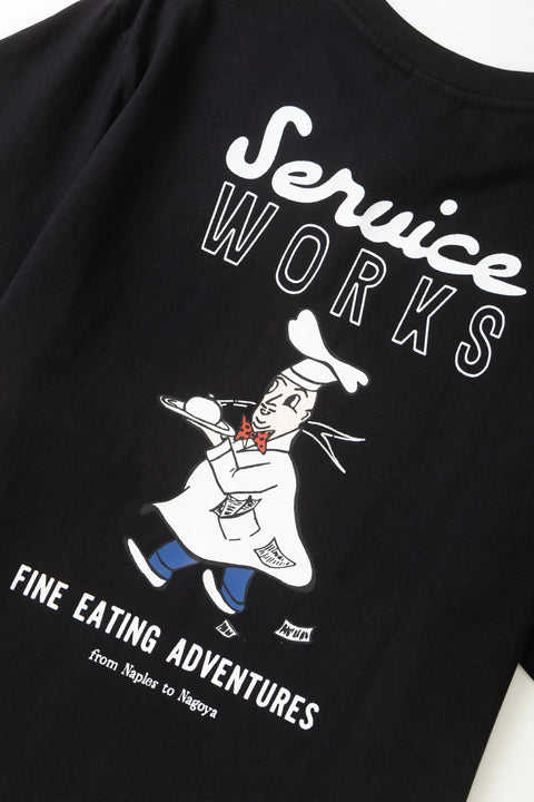 Service Works SW372 Eating Adventure Tee In Black