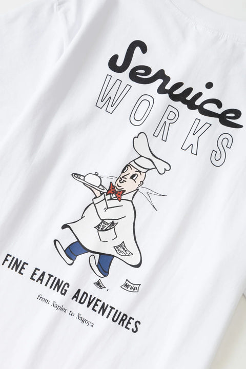 Service Works SW372 Eating Adventure Tee In White