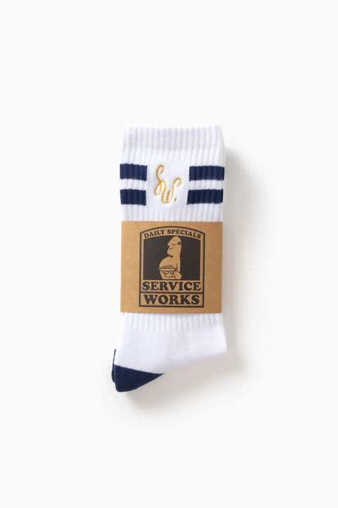 Service Works SW383 Monogram Socks In White