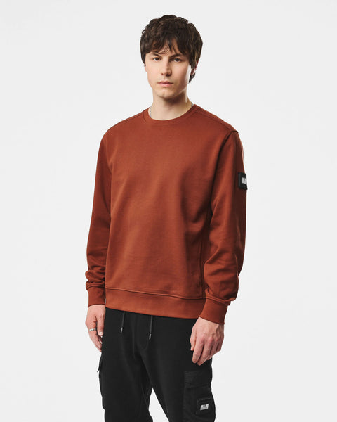 Weekend Offender Thunder Crew With Parachute Binding In Brick