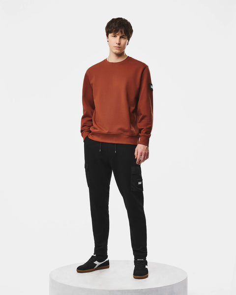 Weekend Offender Thunder Crew With Parachute Binding In Brick