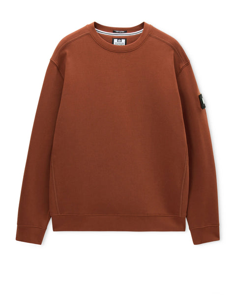 Weekend Offender Thunder Crew With Parachute Binding In Brick