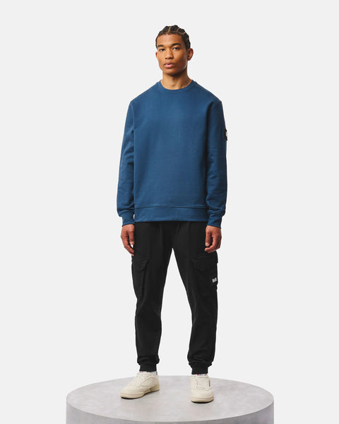 Weekend Offender Thunder Crew With Parachute Binding In Lagoon