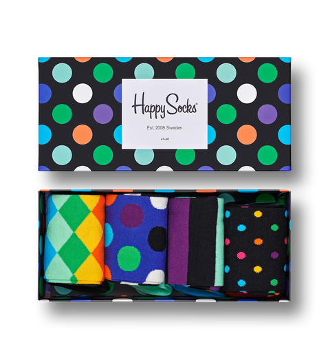 Happy Socks SXBDO09-0100 4 Pack Big Dot Gift Set