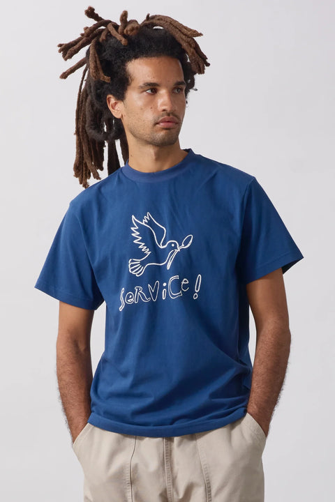 Service Works SW366 Dove Tee In Navy