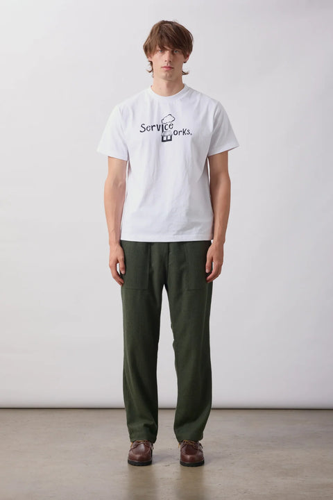 Service Works SW371 Kiosk Tee In White