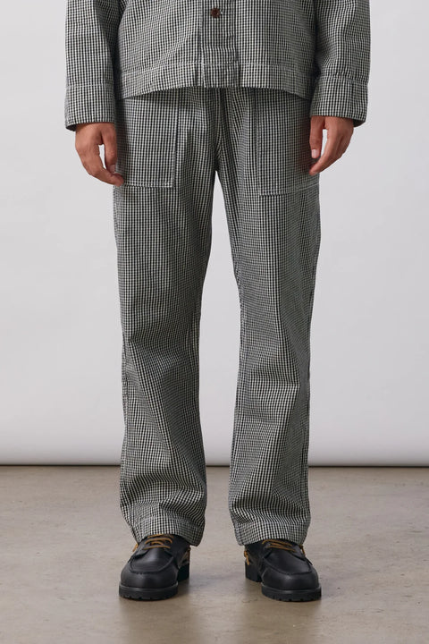 Service Works SW329 House Gingham Chef Pants In Black