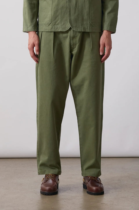 Service Works SW336 Twill Part-Timer Pants In Olive