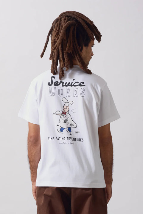 Service Works SW372 Eating Adventure Tee In White