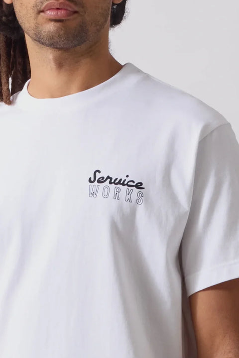 Service Works SW372 Eating Adventure Tee In White