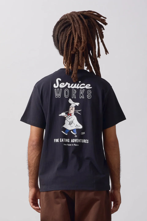 Service Works SW372 Eating Adventure Tee In Black