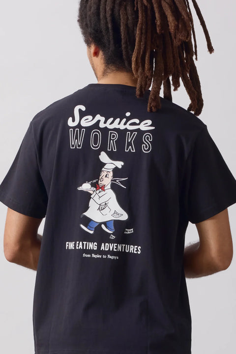 Service Works SW372 Eating Adventure Tee In Black