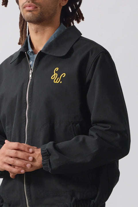 Service Works SW349 Dove Work Jacket In Black