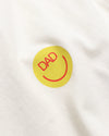 Far Afield FAXNFH007 Graphic Print T-Shirt Smiley Dad Energy In White