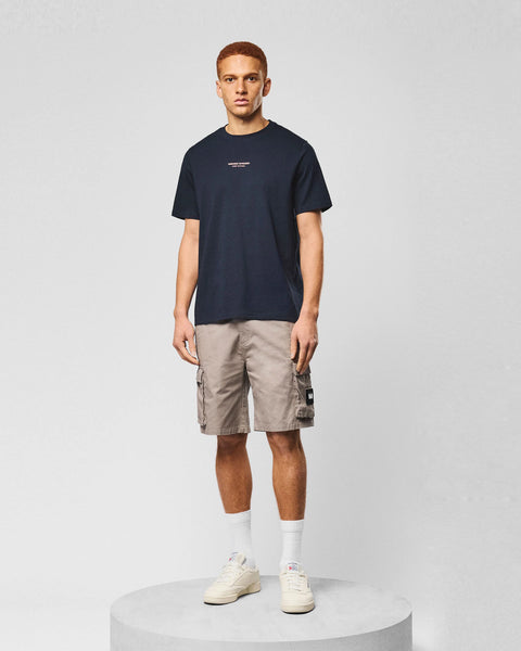 Weekend Offender Millergrove T Shirt In Navy/Coral